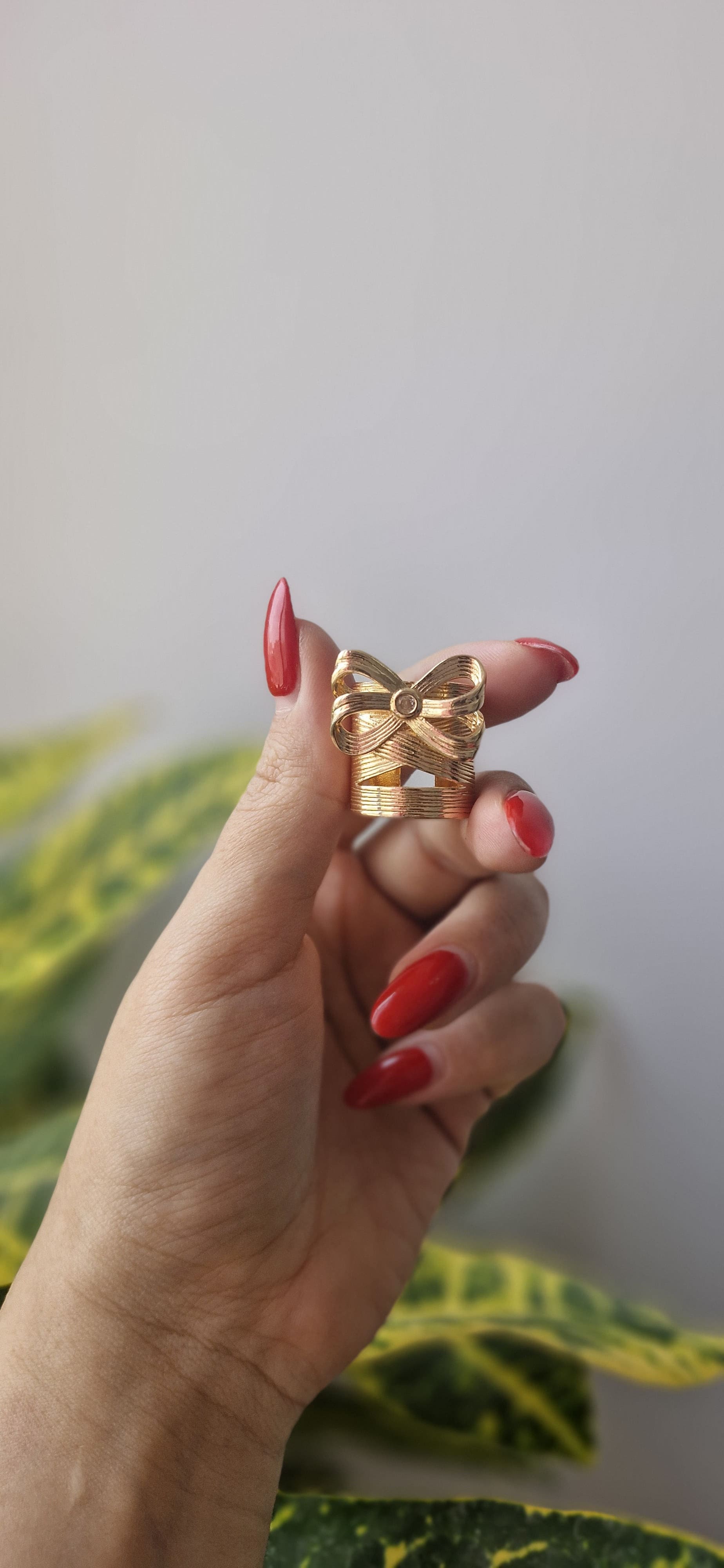 انگشتر استیل طرح پاپیون